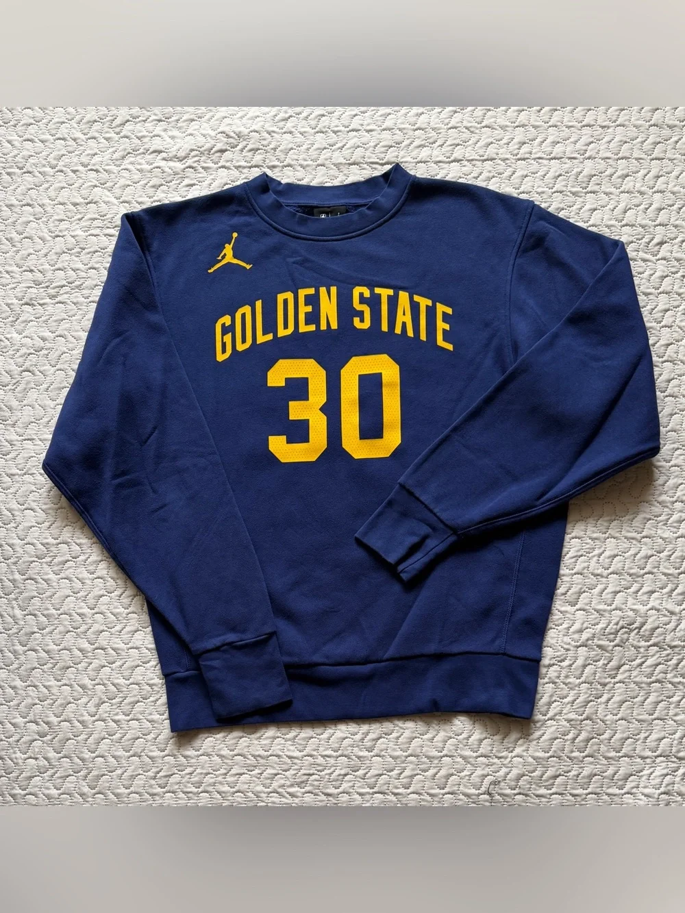 Jordan Golden State Warriors Stephen Curry #30 Men’s Small Crewneck Sweatshirt